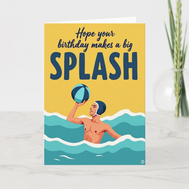 Splashy Birthday Card (Front)