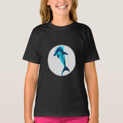 Splashy Dolphin Designs Dive into Fun with Our T_ T_Shirt