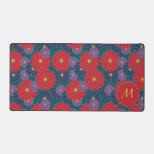 Splashy Fall Floral Desk Mat