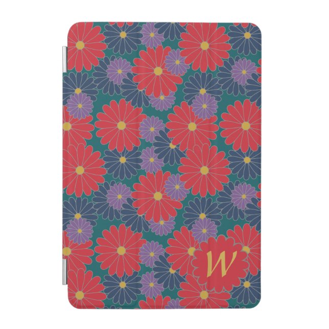 Splashy Fall Floral iPad Cover (Front)