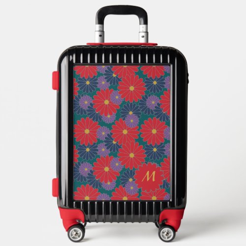 Splashy Fall Floral Luggage