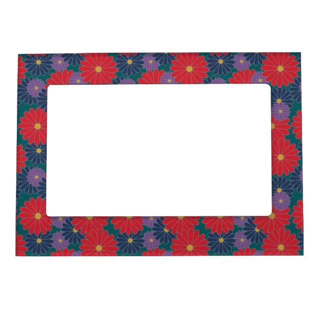 Splashy Fall Floral Magnetic Frame (Front)