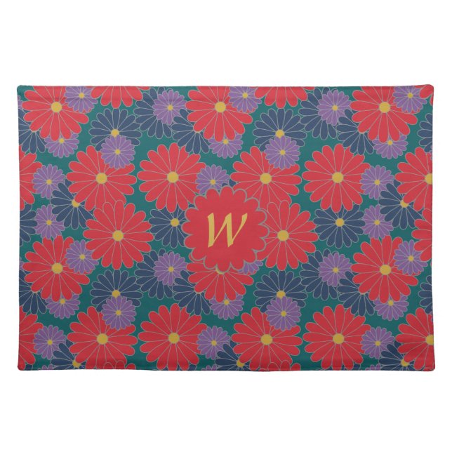 Splashy Fall Floral Place Mat (Front)