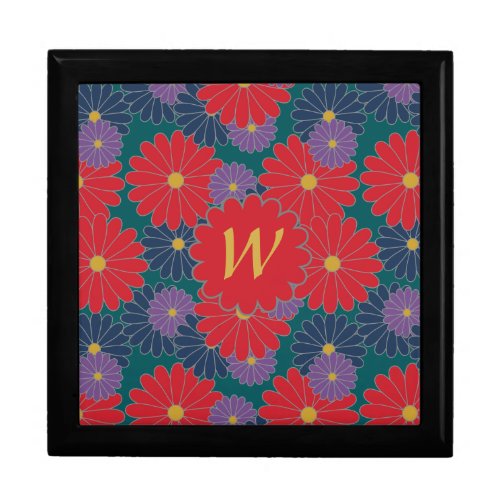 Splashy Fall Floral Tile Box