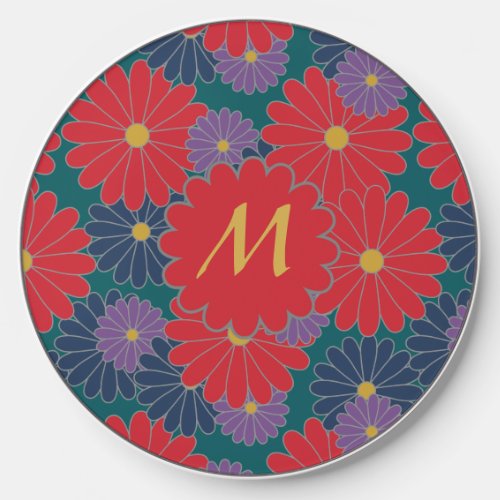 Splashy Fall Floral Wireless Charger