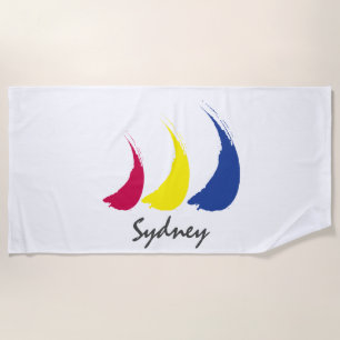 Splashy Sails_Paint-The-Wind_Sydney Beach Towel