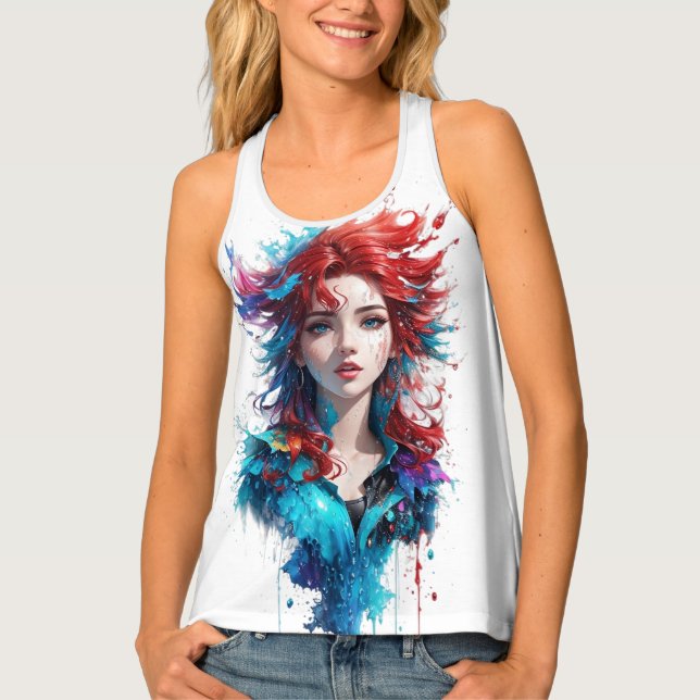 Splashy Women's Tank Top (Front)