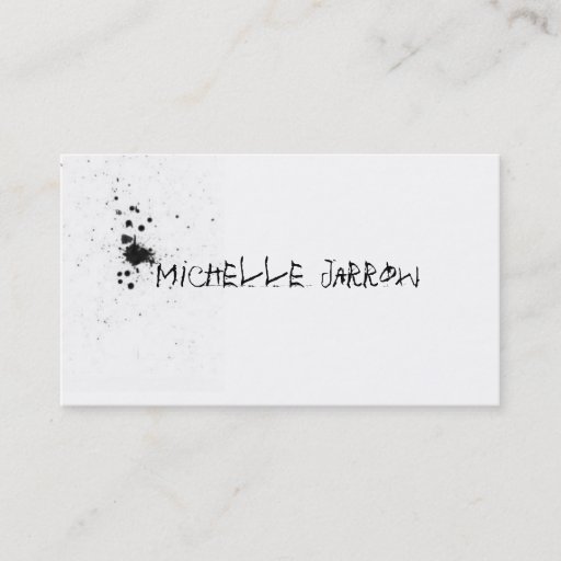 Customizable Splat Business Cards