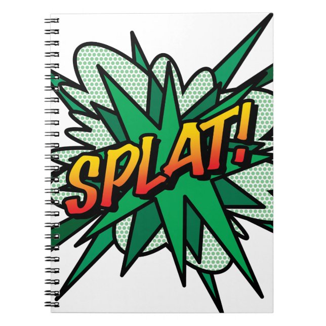 SPLAT Fun Retro Comic Book Pop Art (Front)
