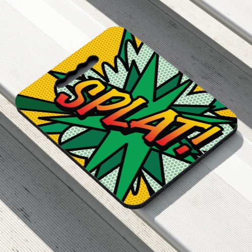 SPLAT Fun Retro Comic Book Pop Art Seat Cushion