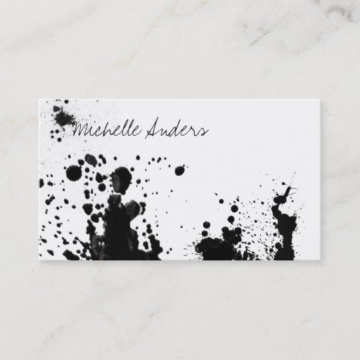 Customizable Splat ii business card template