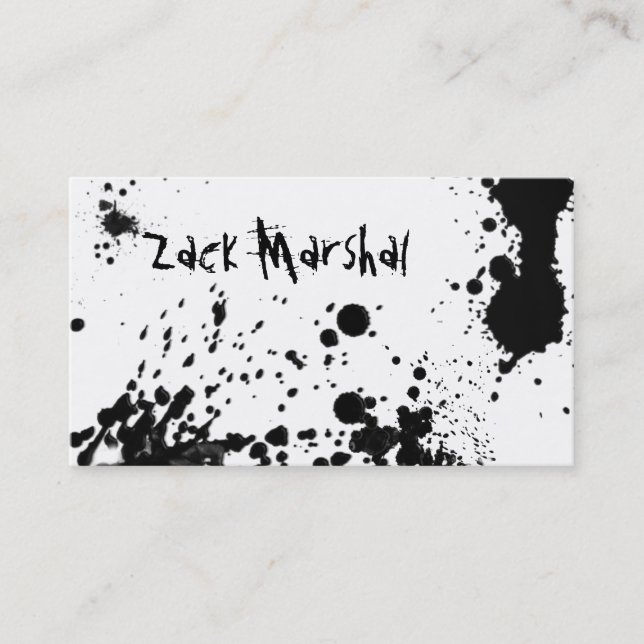 Splat iv business card (Front)