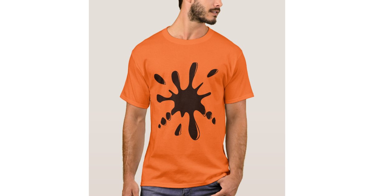 splat planet colour in t shirt