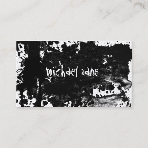 Customizable Splat v business card template