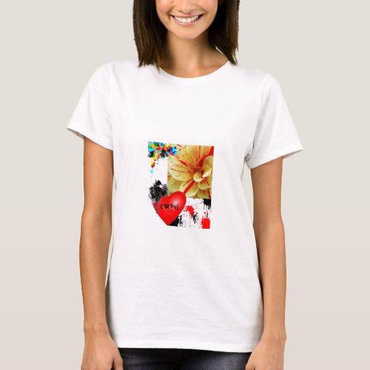 splatered flower T-Shirt