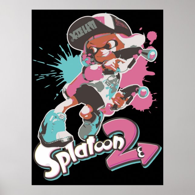 Splatoon 2 Inkling Girl Poster (Front)