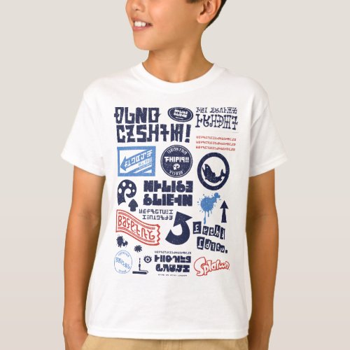 Splatoon Kanji Logo Mash Up Poster T_Shirt