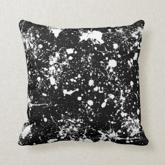 Splatter Art Pattern Throw Pillow