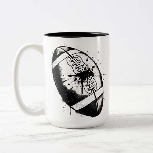 Splatter Ball Two-Tone Coffee Mug (Left)