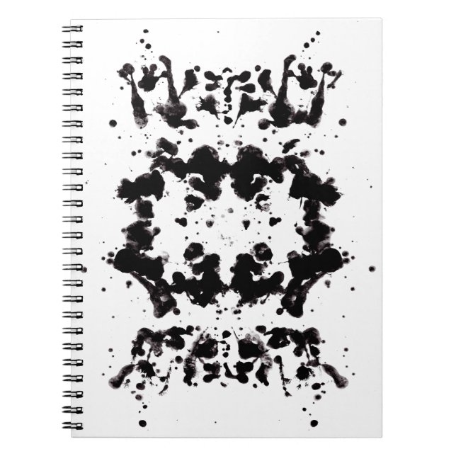 Splatter Black and White Notebook (Front)