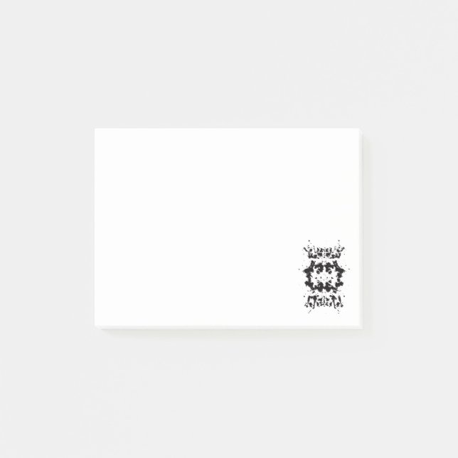 Splatter Black and White Notes (Front)
