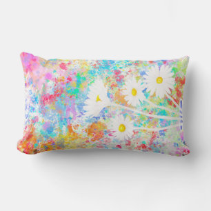 Splatter Daisy pillow