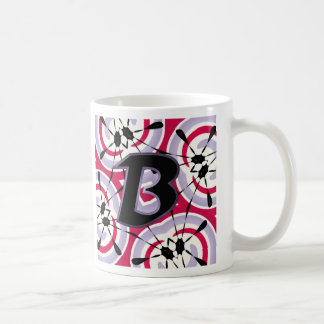 Splatter Design Monogram B Coffee Mug