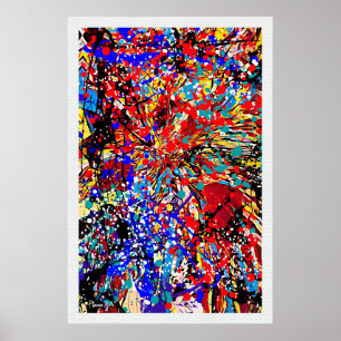 Splatter Expressionism Paint Splatter Poster
