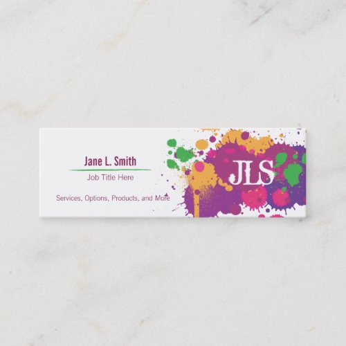 Splatter Generic Business Card Template