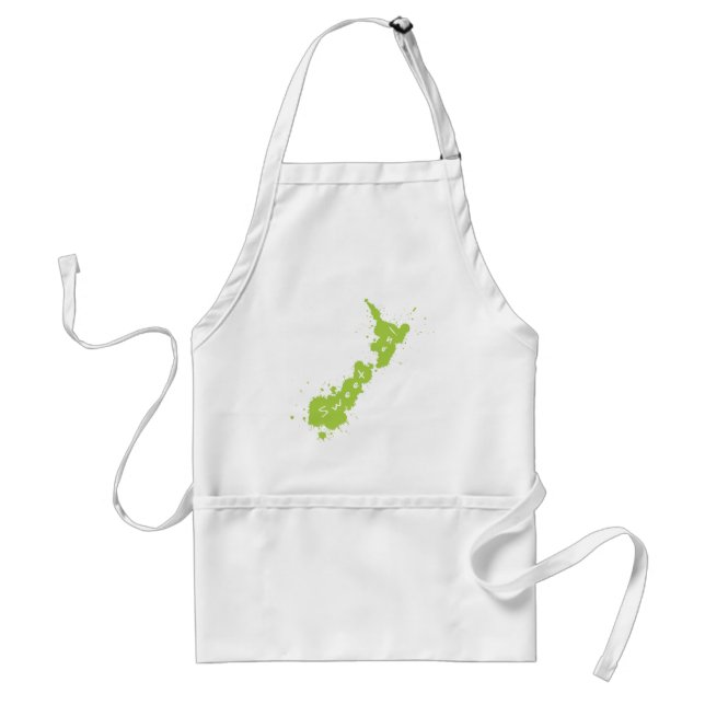 Splatter Green NZ Sweet As Apron (Front)