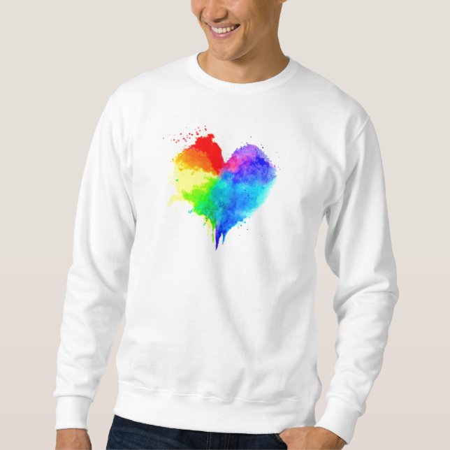 Splatter Heart Sweatshirt (Front)