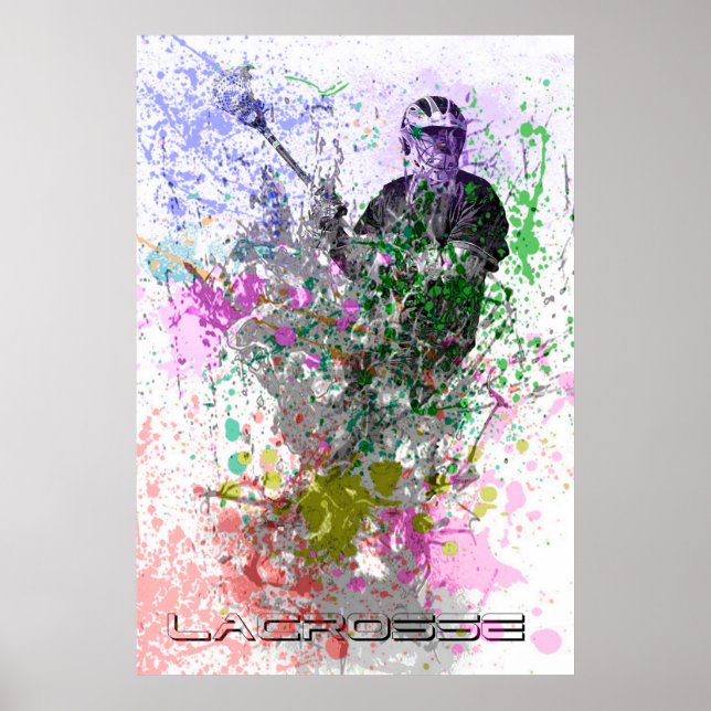 splatter lacrosse poster (Front)