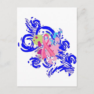 Splatter Me Pink Postcard