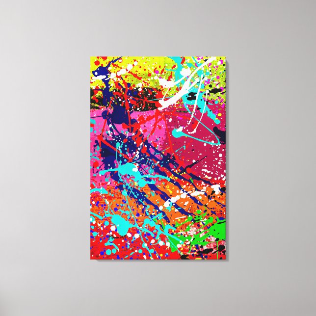 Splatter Mind_01 Canvas Print (Front)