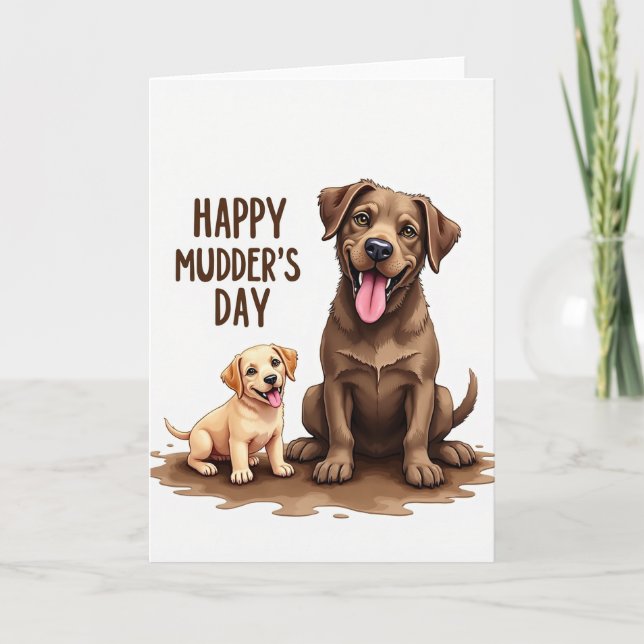 Splatter Mud Puppy Love Card (Front)