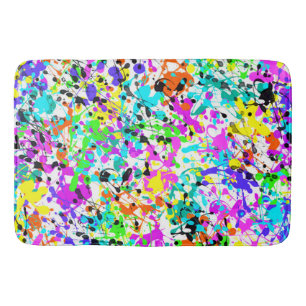Splatter Paint Bath Mat