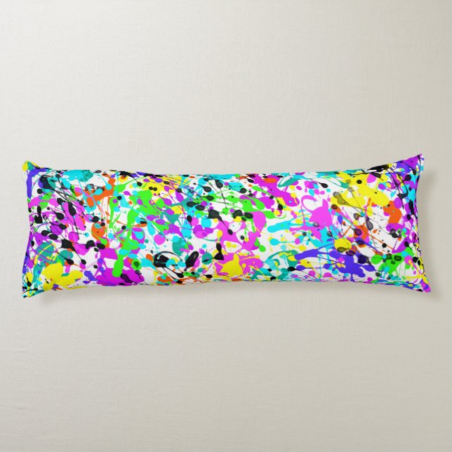 Splatter Paint Body Pillow (Back)
