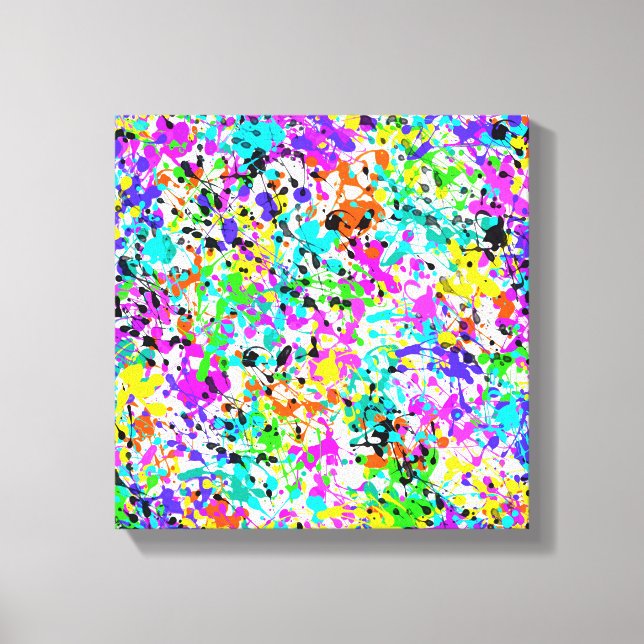 Splatter Paint Canvas Print (Front)