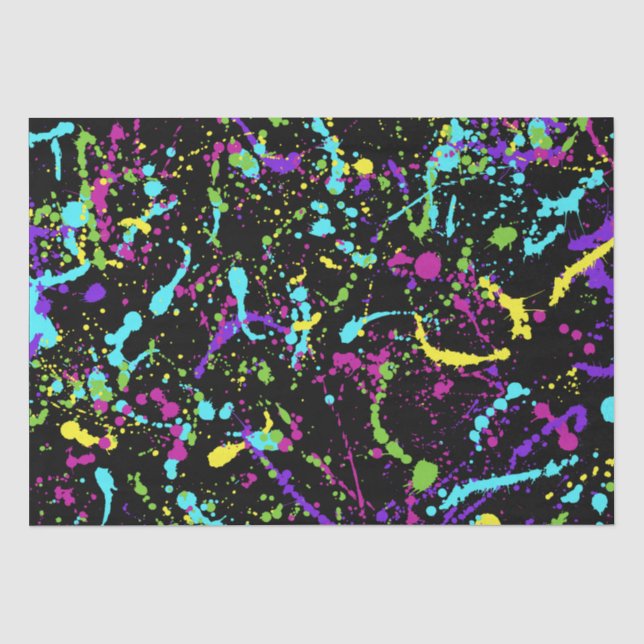 Splatter Paint-Colorful- Tissue Paper (Front)