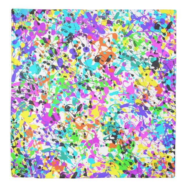 Splatter Paint Duvet Cover (Front)