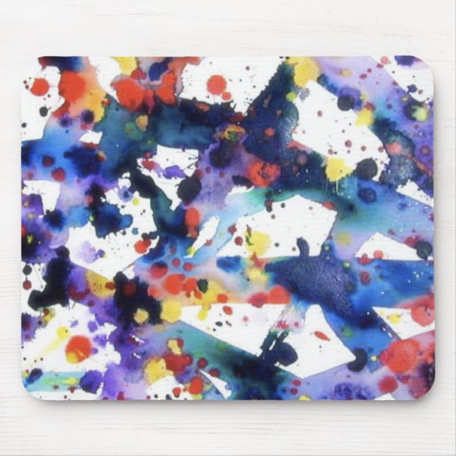Splatter Paint Mouse Pad (Front)