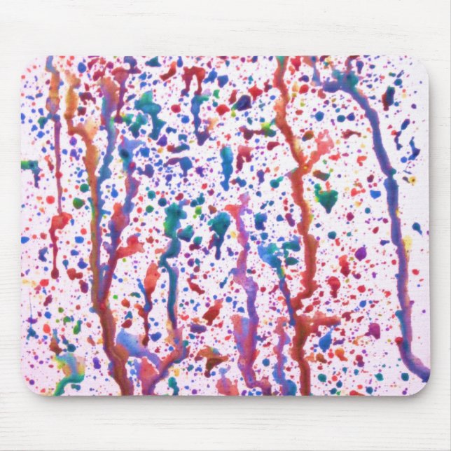 Splatter Paint Mouse Pad (Front)