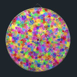 Splatter Paint Rainbow Bright Colorful Background Dartboard<br><div class="desc">This bright dartboard design has a rainbow of color splashed on it in a splatter paint style. Reminiscent of fauvist and expressionist art, the pattern is done in shades of red, yellow, purple, green and blue. It's an abstract, whimsical design for an artist or anyone who needs some bold, vibrant...</div>