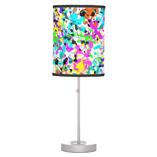 Splatter Paint Table Lamp