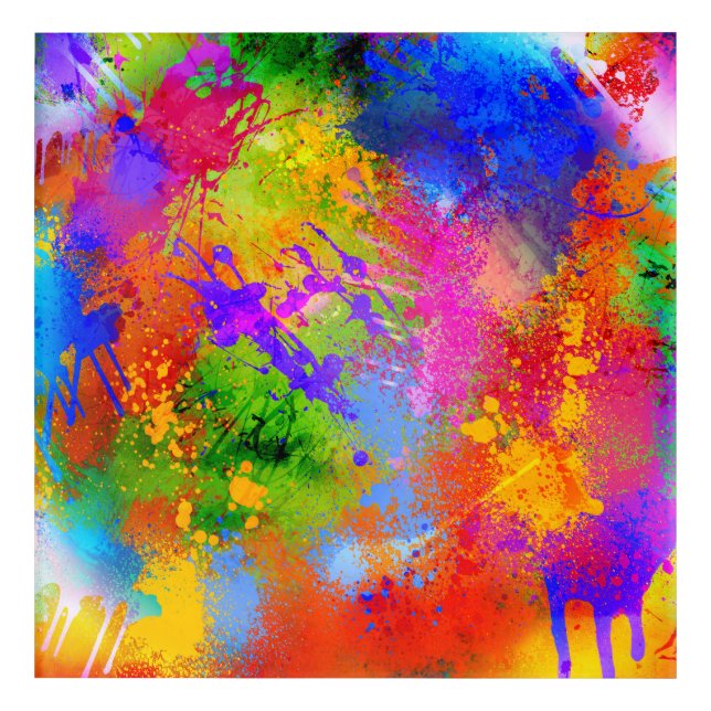Splatter Paint Wall art (Front)