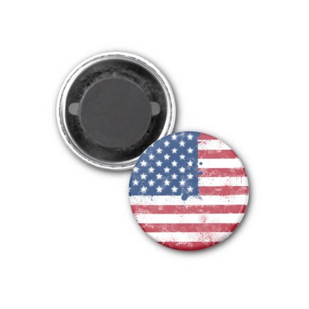 Splatter Painted American Flag Magnet
