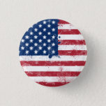 Splatter Painted American Flag Pinback Button at Zazzle