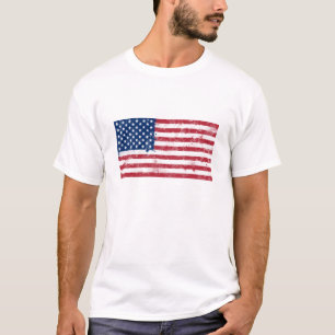 Splatter Painted Flag of the USA T-Shirt