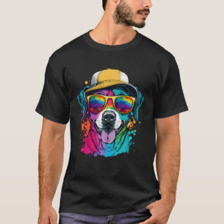 Splatter Pup Abstract Dog Dog Canine 24 T-Shirt
