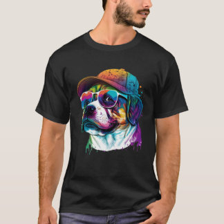 Splatter Pup Abstract Dog Dog Canine 28 T-Shirt